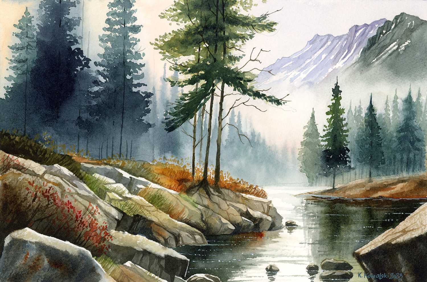 Watercolor Scenery Painting